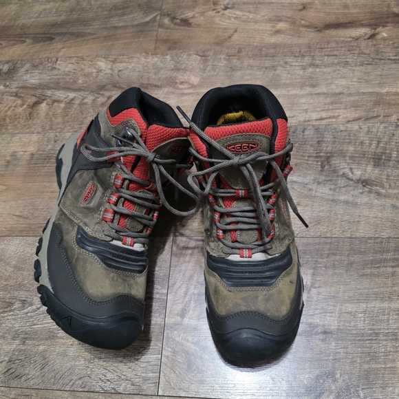 KEEN Men\'s Brown and Red Hiking Boots Size 10 main image 16
